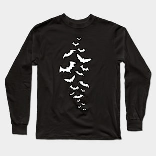 Flock of Bats (White) Long Sleeve T-Shirt